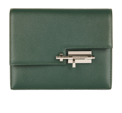 Verrou 21 Clutch In Chevre Mysore Vert Anglais, A (2017), DB, 3*